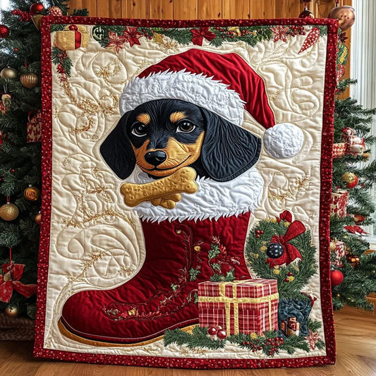 Christmas Boot Quilt Blanket