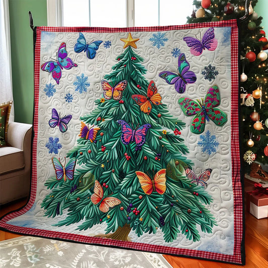 Christmas Butterfly Quilt Blanket