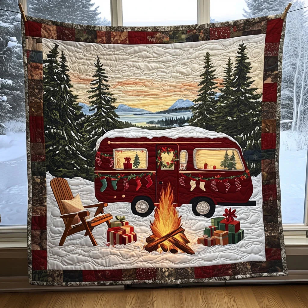 Christmas Camper Quilt Blanket