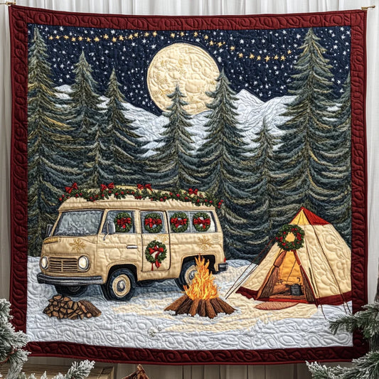 Christmas Camping Quilt Blanket