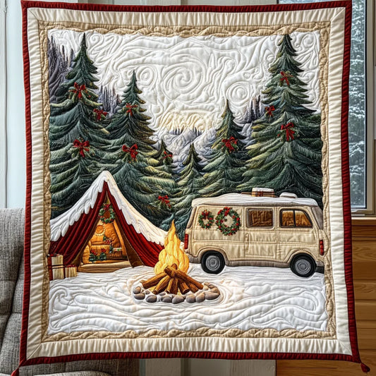 Christmas Camping Quilt Blanket