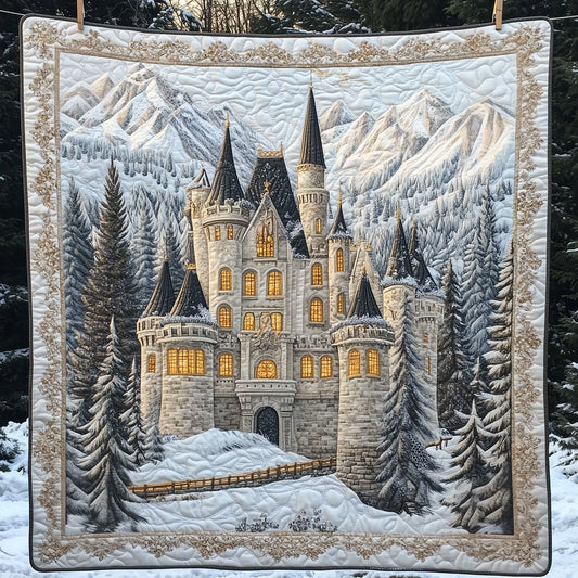 Christmas Castle Quilt Blanket