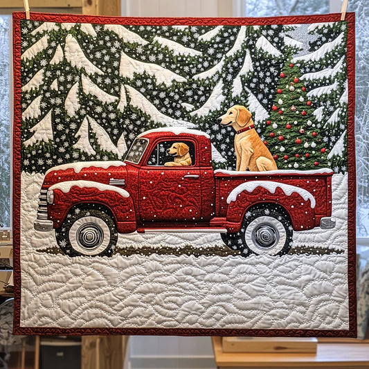Christmas Commute Quilt Blanket