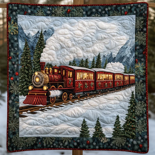 Christmas Express Quilt Blanket