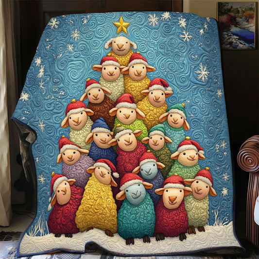 Christmas Flock Quilt Blanket