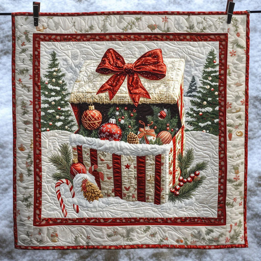 Christmas Giftbox Quilt Blanket