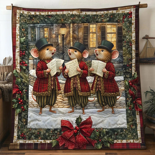 Christmas Harmony Mouse Quilt Blanket