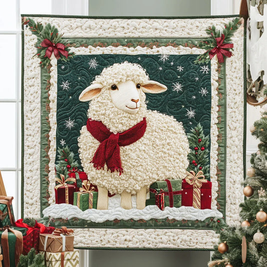 Christmas Magic Sheep Quilt Blanket