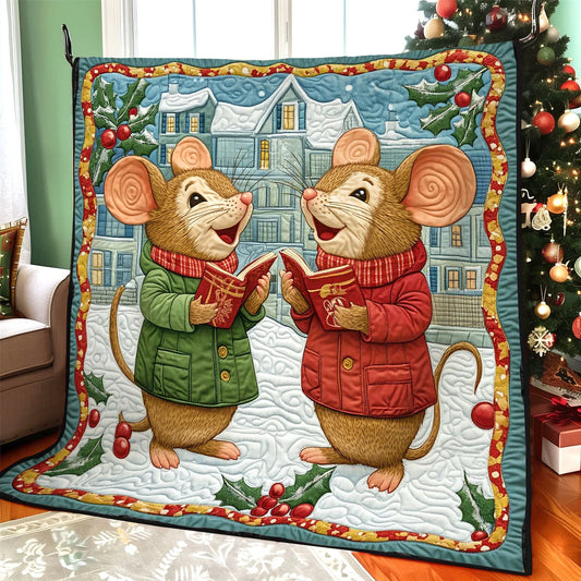 Christmas Mouse Quilt Blanket