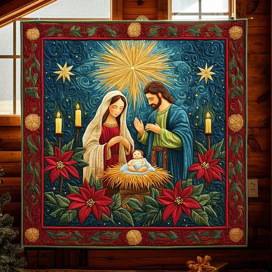 Christmas Peace Quilt Blanket