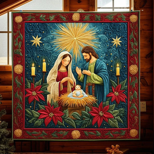 Christmas Peace Quilt Blanket