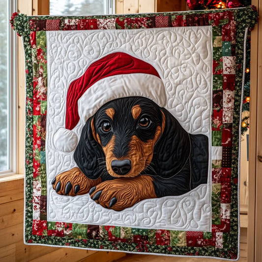 Christmas Pup Quilt Blanket