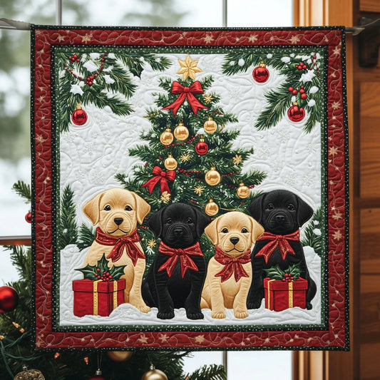 Christmas Pup Quilt Blanket