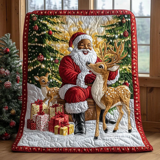 Christmas Santa Quilt Blanket