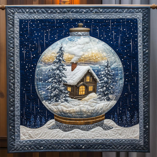 Christmas Snow Globe Quilt Blanket