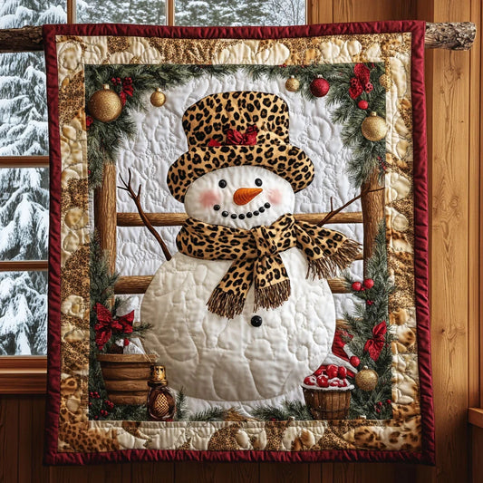 Christmas Snowman Quilt Blanket