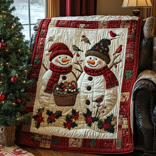 Christmas Snowmen Quilt Blanket