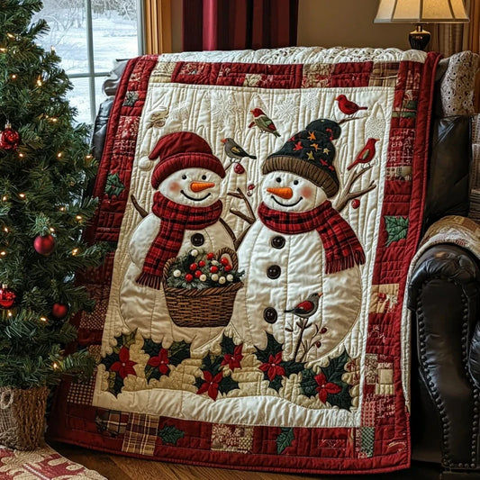 Christmas Snowmen Quilt Blanket