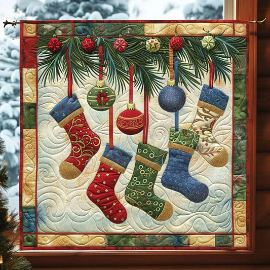 Christmas Stocking Quilt Blanket