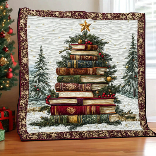 Christmas Tree Book Quilt Blanket