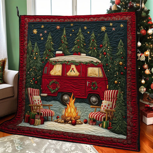 Christmas Van Quilt Blanket