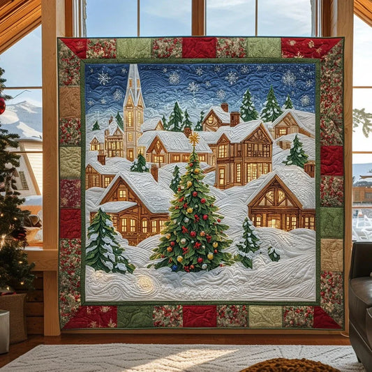 Christmas Village Quilt Blanket