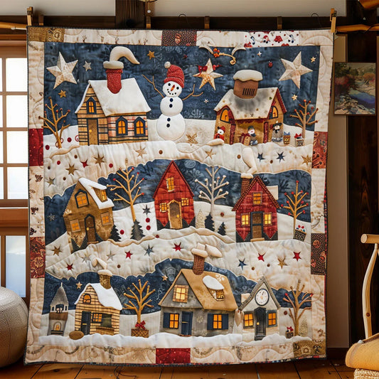 Christmas Village Quilt Blanket