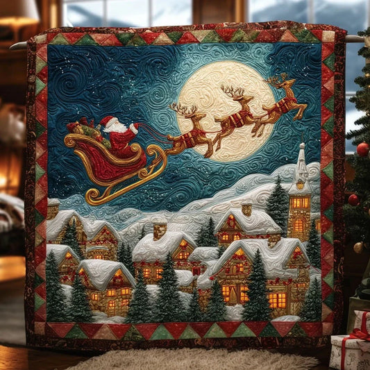 Christmas Wonder Night Quilt Blanket