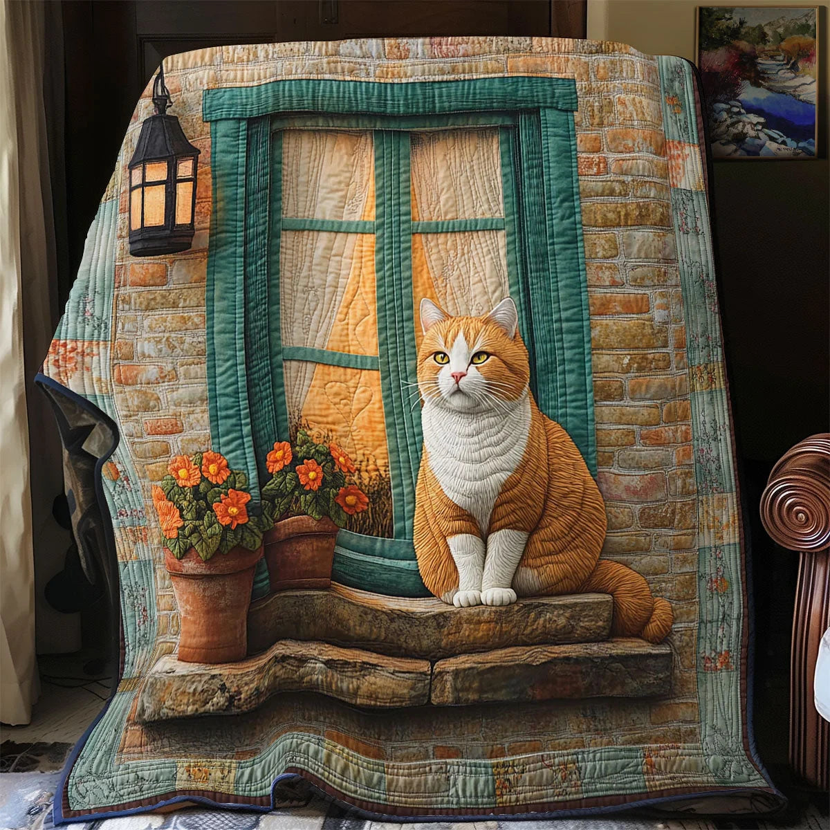 Chubby Ginger Quilt Blanket