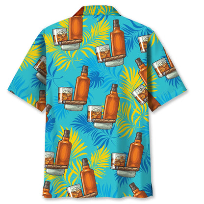 Cigar with Glass Hawaiian Shirt