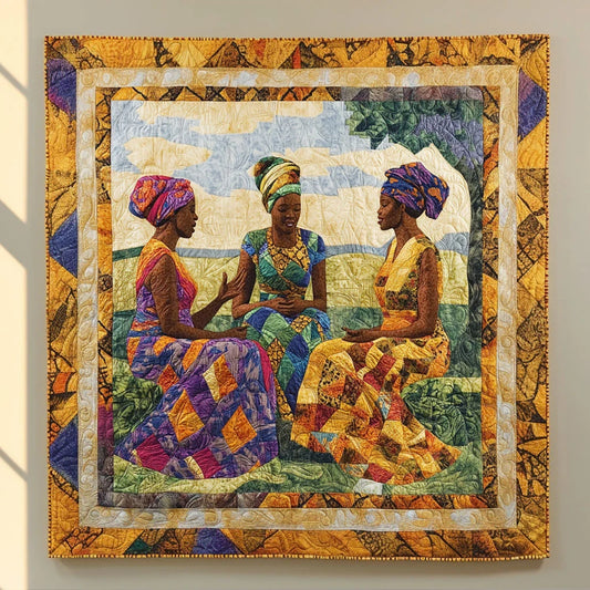 Circle Of Woman Quilt Blanket