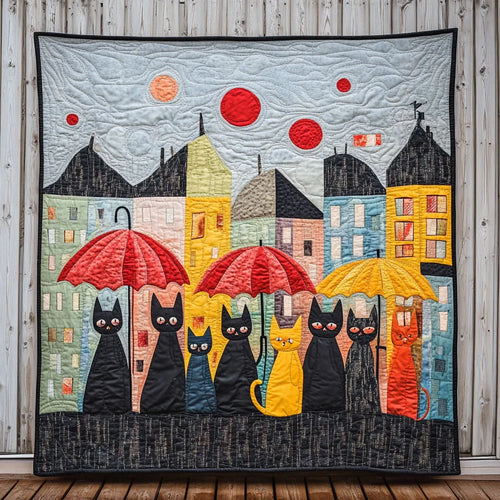 City Whiskers Quilt Blanket