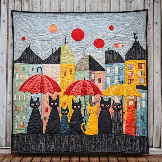 City Whiskers Quilt Blanket