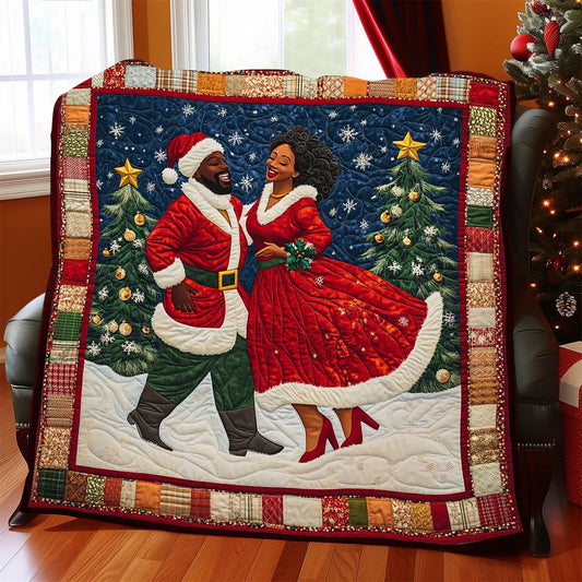 Classic Claus Holiday Quilt Blanket