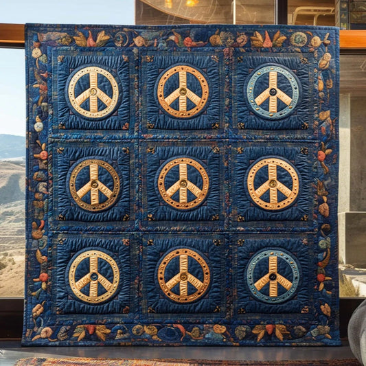 Classic Peace Quilt Blanket