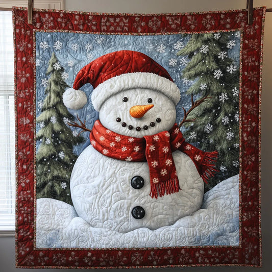 Classic Snowman Quilt Blanket