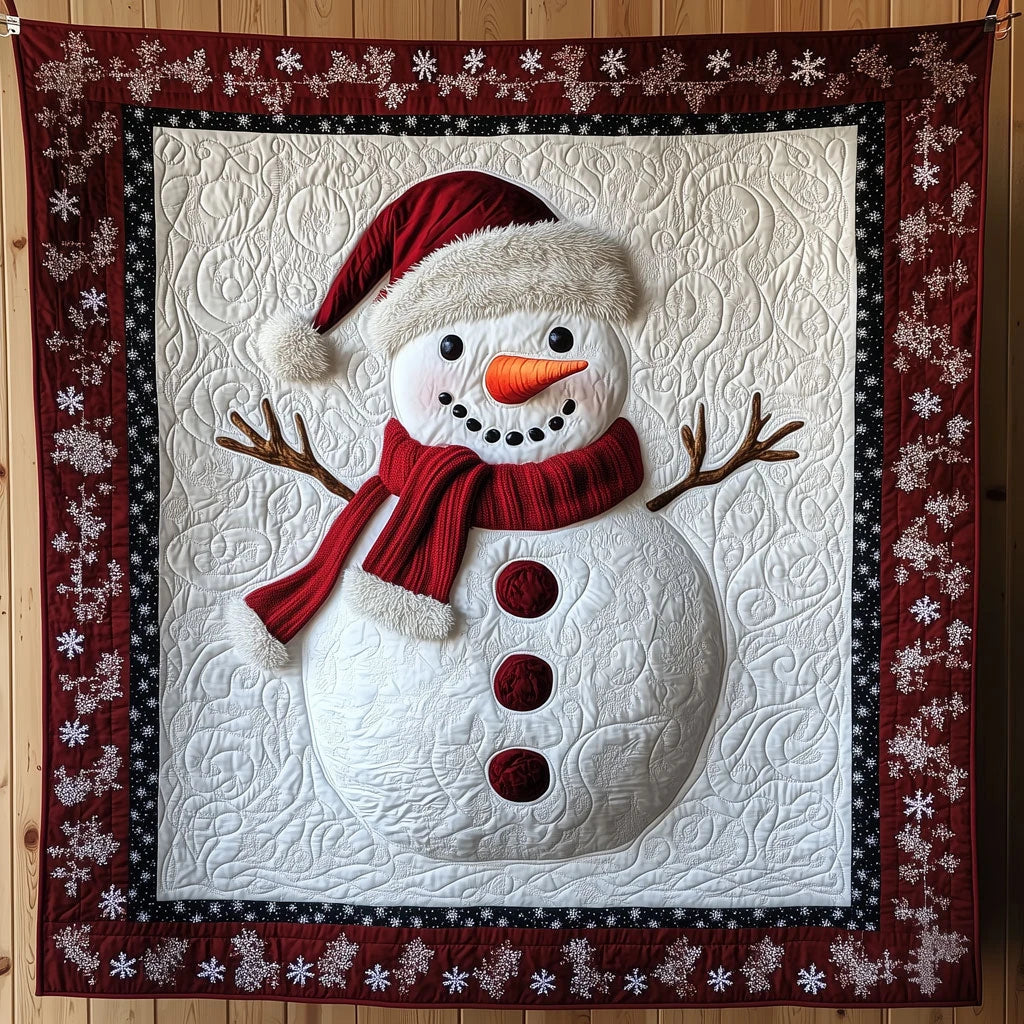 Classic Snowman Quilt Blanket