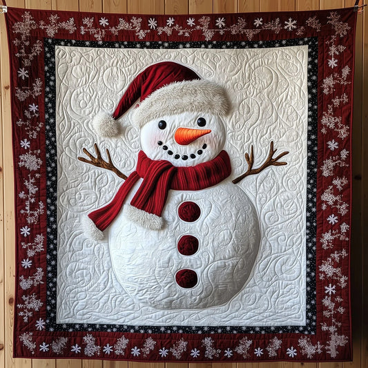 Classic Snowman Quilt Blanket