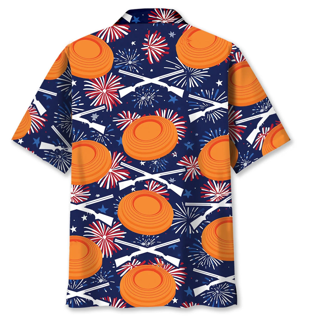 Clay Shooting Fireworks Hawaiian Shirt