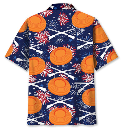 Clay Shooting Fireworks Hawaiian Shirt