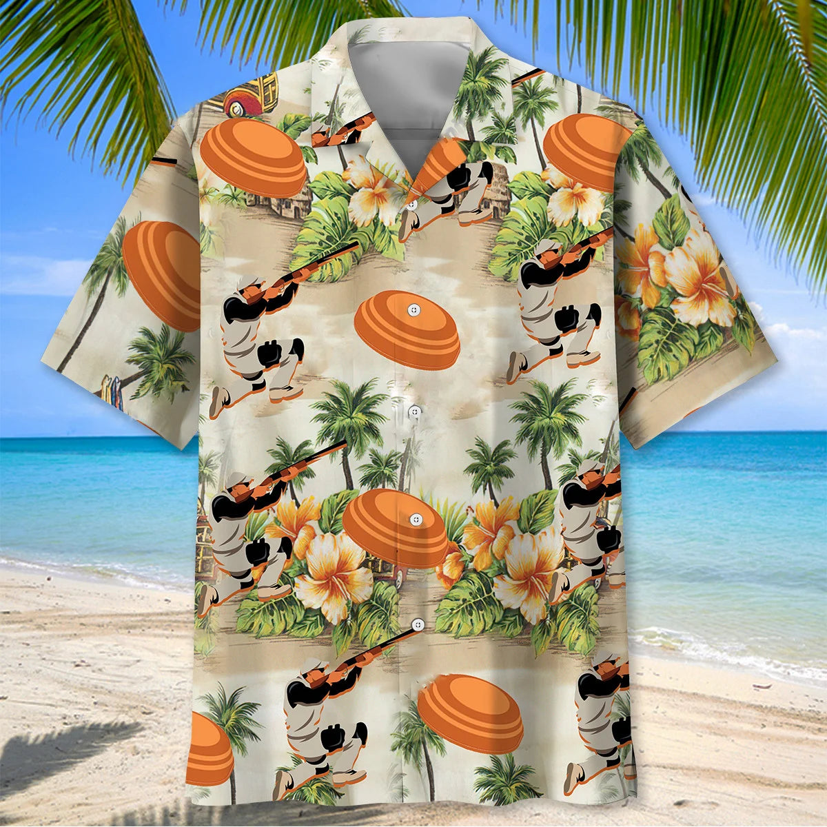 Clay Shooting Vintage Beach Hawaiian Shirt