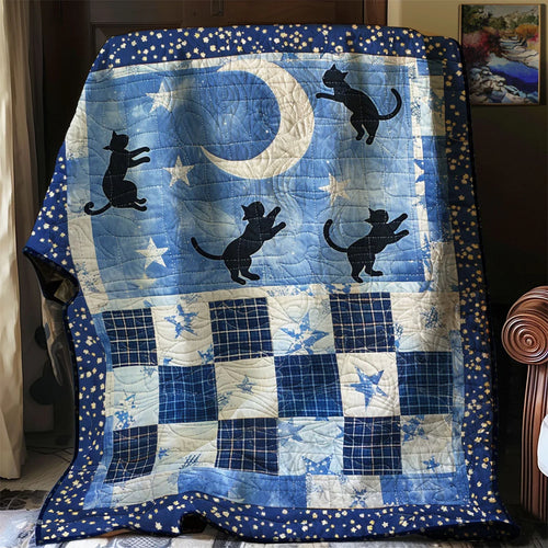 Climbing To The Moon Quilt Blanket