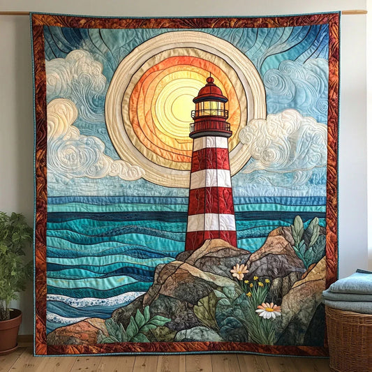 Coast Lighthouse Quilt Blanket