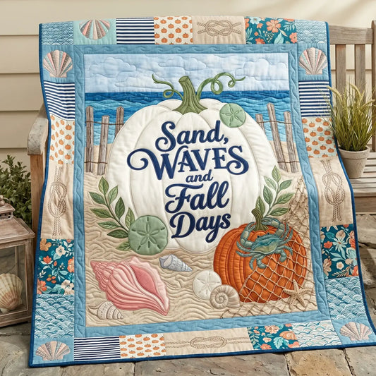 Coastal Autumn Quilt Blanket