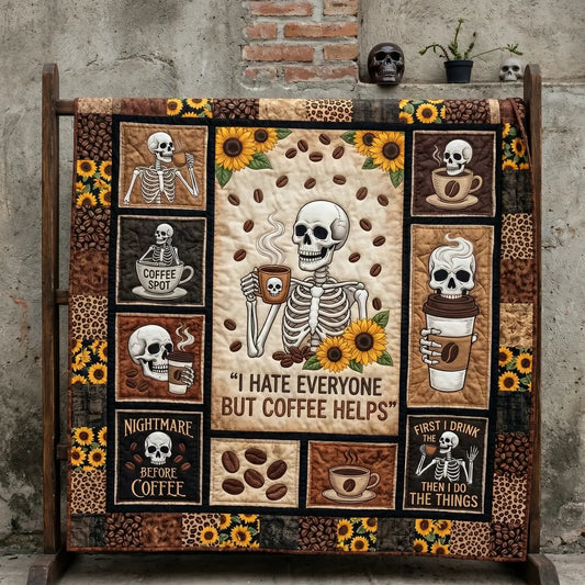 Coffee Spot Quilt Blanket