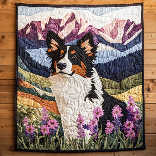 Collie Meadow Quilt Blanket