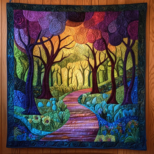 Coloful Path Way Quilt Blanket