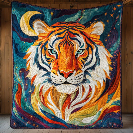 Coloful Tiger Quilt Blanket