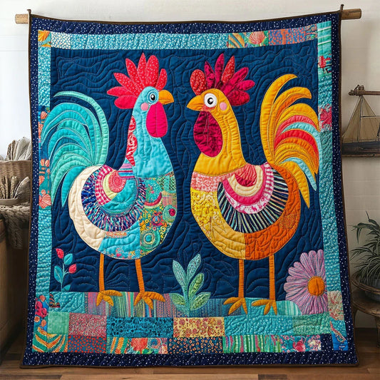 Color Dream Chicken Quilt Blanket