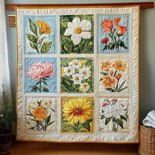 Color Garden Bloom Quilt Blanket